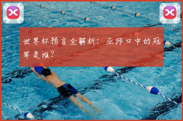 世界杯预言全解析:巫师口中的冠军是谁?